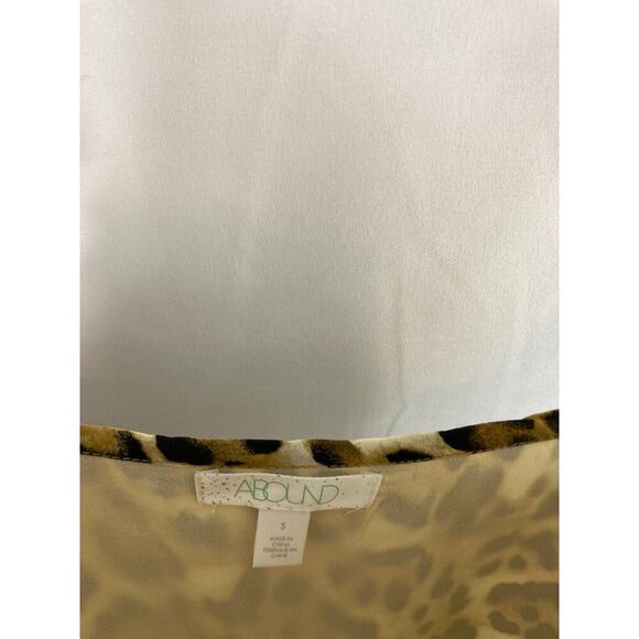 NWT Abound Leopard Print Camisole Tank Top Casual Animal Print Brown Tan - Picture 3 of 5
